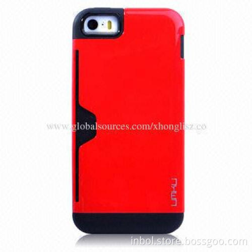 PC Case for iPhone 5S with Card Slot, Customized Patterns Accepted